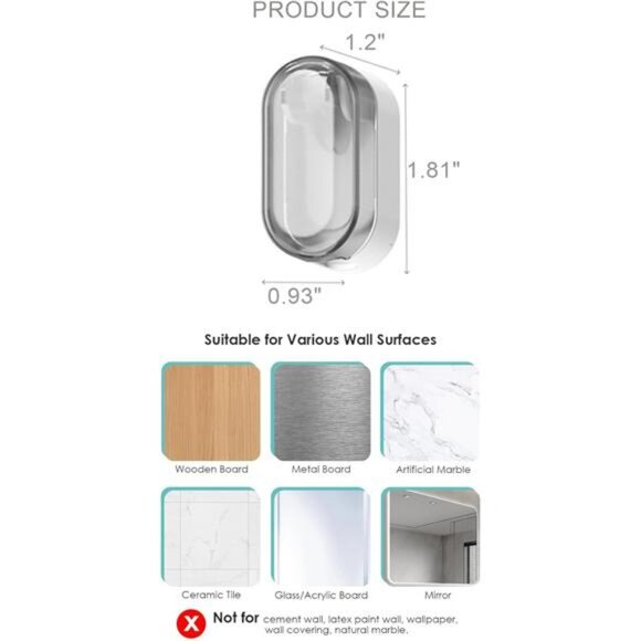 Travel Toothbrush Head Covers Toothbrush Protector Case Wall Mounted Organizer - Picture 2 of 7